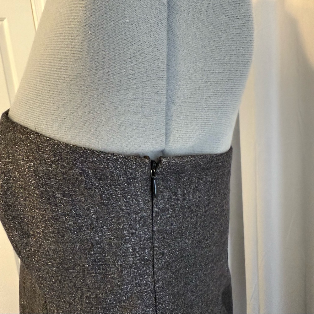 Theory Mica Conie Strapless Shimmer Wool Blend Cocktail Dress Women’s 12 - Picture 5 of 11